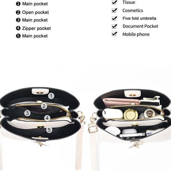 Small Crossbody Bags for Women Fashion Purses for Teenage Girls Lightweight Hand - Picture 4 of 6